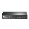 SWITCH PoE TP-LINK  9 porturi 10/100Mbps (8 PoE+), IEEE 802.3af/at, carcasa metalica "TL-SF1009P" (timbru verde 2 lei)