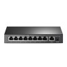 SWITCH PoE TP-LINK  9 porturi 10/100Mbps (8 PoE+), IEEE 802.3af/at, carcasa metalica "TL-SF1009P" (timbru verde 2 lei)