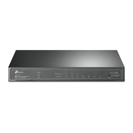 SWITCH PoE TP-LINK  8 porturi Gigabit (4 PoE+), IEEE 802.3at/af, carcasa metalica "TL-SG2008P" (timbru verde 2 lei)