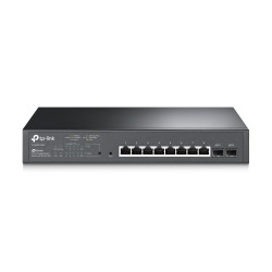SWITCH TP-LINK POE  10 porturi Gigabit (8 PoE+), IEEE 802.3at/af, carcasa metalica "TL-SG2210MP" (timbru verde 2 lei)