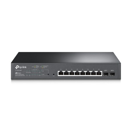 SWITCH TP-LINK POE  10 porturi Gigabit (8 PoE+), IEEE 802.3at/af, carcasa metalica "TL-SG2210MP" (timbru verde 2 lei)