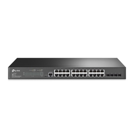 Switch TP-Link cu management L2, 24 Porturi Gigabit, 4 x SFP Gigabit "TL-SG3428" (timbru verde 2 lei)