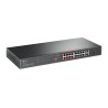 SWITCH TP-LINK  16 porturi, 16× PoE+ 10/100 Mbps RJ45, 2× Gigabit RJ45,1 x combo Gigabit SFP slot, carcasa metal "TL-SL1218P" (t