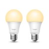 BEC LED wireless TP-LINK, 800lm, 8.7W, E27, se conecteaza la router Wi-Fi, intensitate reglabila, control prin smartphone cu apl