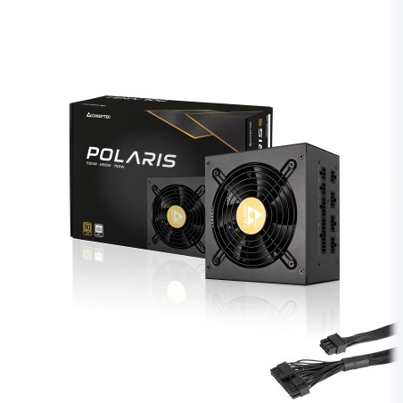 SURSA Chieftec Polaris 1050 W, modulara, certificare 80 Plus Gold, ventilator 140 mm x 1, PCI-E 6+2 pin x 2, SATA x 4, "PPS-1050