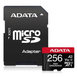 CARD MicroSD ADATA, Premium, 256 GB, V30 UHS-I U3 "AUSDX256GUI3V30SHA2-RA1" (timbru verde 0.03 lei)