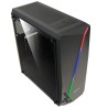 CARCASA  SPACER - gaming, Middle Tower, ATX, "FLASH", fara sursa, sticla securizata, USB 2.0 x 2, USB 3.0 x 1, PSU shroud, black