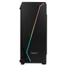 CARCASA  SPACER - gaming, Middle Tower, ATX, "FLASH", fara sursa, sticla securizata, USB 2.0 x 2, USB 3.0 x 1, PSU shroud, black