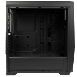CARCASA  SPACER - gaming, Middle Tower, ATX, "FLASH", fara sursa, sticla securizata, USB 2.0 x 2, USB 3.0 x 1, PSU shroud, black