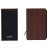BOXE SPACER 2.0, RMS:  6W (2 x 3W), control volum, USB power, wooden, "SPSK-201-WD" (timbru verde 0.8 lei)