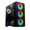 CARCASA NJOY Middle Tower,ATX, "Kona",fara sursa,sticla securizata,fanx4,USB 2.0 x 1,USB 3.0x2,Jack 3.5 mmx2,mesh fan ctr (inclu
