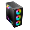 CARCASA NJOY Middle Tower,ATX, "Kona",fara sursa,sticla securizata,fanx4,USB 2.0 x 1,USB 3.0x2,Jack 3.5 mmx2,mesh fan ctr (inclu