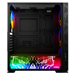CARCASA NJOY Middle Tower,ATX, "Kona",fara sursa,sticla securizata,fanx4,USB 2.0 x 1,USB 3.0x2,Jack 3.5 mmx2,mesh fan ctr (inclu