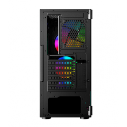 CARCASA NJOY Middle Tower,ATX, "Kona",fara sursa,sticla securizata,fanx4,USB 2.0 x 1,USB 3.0x2,Jack 3.5 mmx2,mesh fan ctr (inclu
