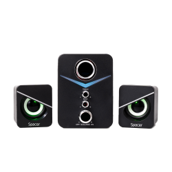 BOXE SPACER Gaming 2.1, RMS: 11W (2 x 3W + 5W), control volum, bass, treble,  3 x LED, USB power, black, 43502139 "SPGS-TORNADO"