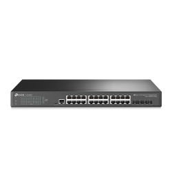 Switch TP-Link cu management L2, 24 Porturi Gigabit, 4 x SFP+ Gigabit "TL-SG3428X" (timbru verde 2 lei)