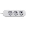 PRELUNGITOR Bachmann, Schuko x 3, conectare prin Schuko (T), cablu 3 m, fara protectie, alb, "387.271R" (timbru verde 0.18 lei)