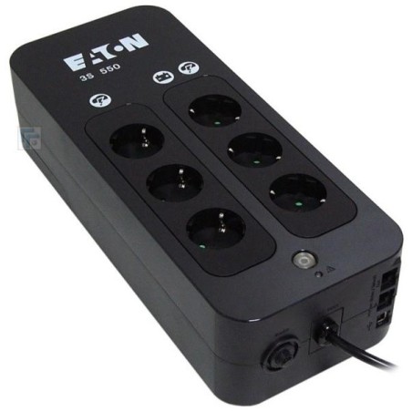 UPS Eaton, Offline, Tower, 330 W, fara AVR, Schuko x 6, LED, back-up 1 - 10 min. "3S550D" (timbru verde 11 lei)