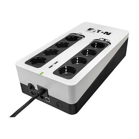 UPS Eaton, Offline, Tower, 510 W, fara AVR, Schuko x 8, LED, back-up 1 - 10 min. "3S850D" (timbru verde 11 lei)