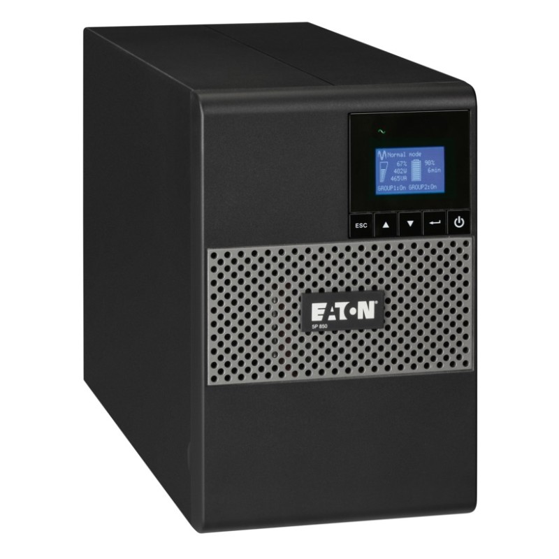 UPS Eaton, Line int., Tower, 1100 W, fara AVR, IEC x 8, display LCD, back-up 11 - 20 min. "5P1550i" (timbru verde 11 lei)