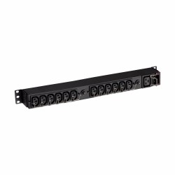 Eaton FlexPDU 12 IEC, 1U, Input C20/C14, Output 12x C13 + 1x C19, Maximum power 3000VA,"EFLX12I" (timbru verde 4 lei)