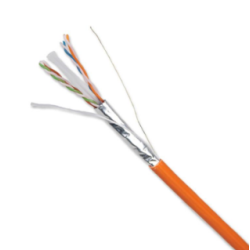 1 m Cablu NEXANS cupru F1/UTP Cat 6a AWG23 LSZH Portocaliu LANmark Rola 500 metri Full cupru, vanzare la rola 500m "N100.624G-OD