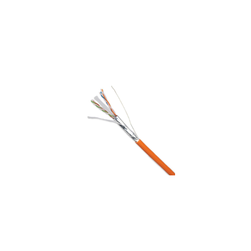 1 m Cablu NEXANS cupru F1/UTP Cat 6a AWG23 LSZH Portocaliu LANmark Rola 500 metri Full cupru, vanzare la rola 500m "N100.624G-OD