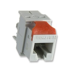 Nexans Clips rosu Keystone pentru conectori Evo Snap in LANmark, Pachet 24 bucati, Nu se potriveste cu conectori cat7 GG45 si co