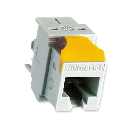 Nexans Clips galben Keystone pentru conectori Evo Snap in LANmark,24 buc, Nu se potriveste cu conectori cat7 GG45 si conectori c