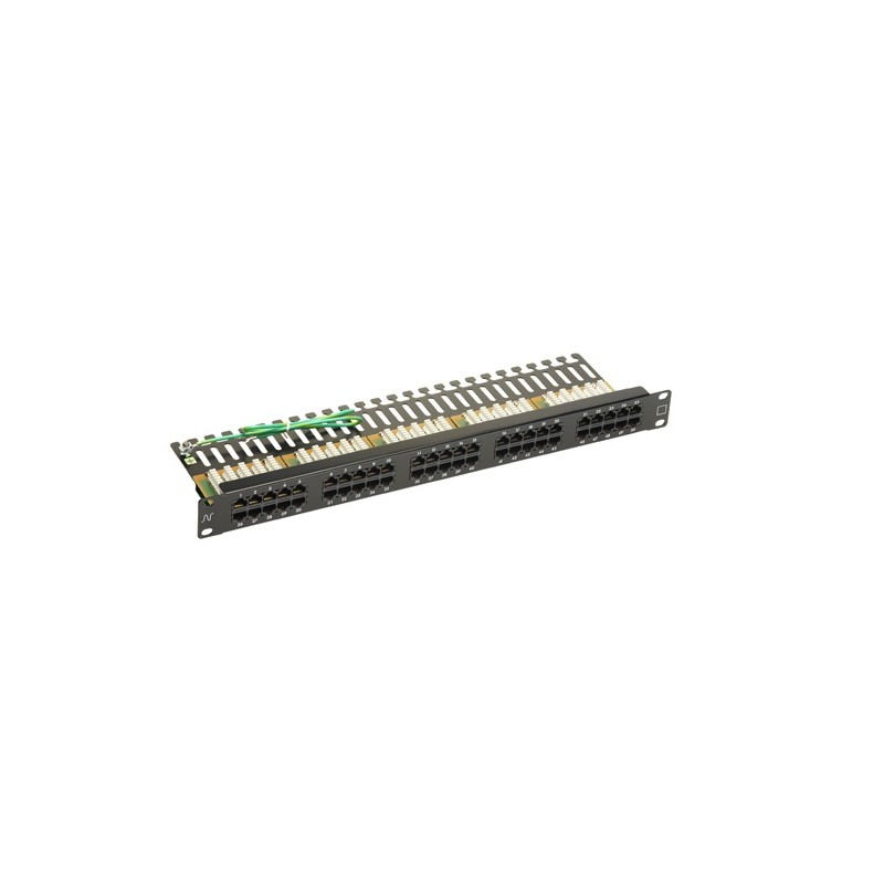 Nexans Patch Panel echipat Voce Neecranat 50 (2 perechi/port) Negru, "N500.350BK"