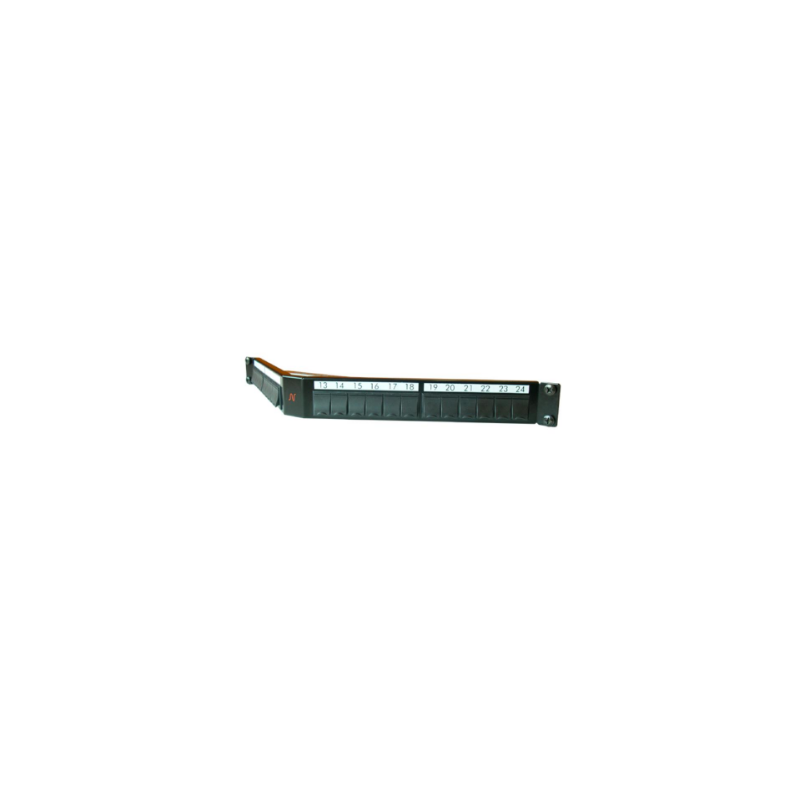 Nexans Patch Panel neechipat Modular unghiular Cat 5, 6, 6A, 7, 7A, Cupru 24 Snap-in LANmark Negru, "N521.671"