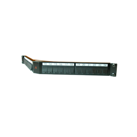 Nexans Patch Panel neechipat Modular unghiular Cat 5, 6, 6A, 7, 7A, Cupru 24 Snap-in LANmark Negru, "N521.671"