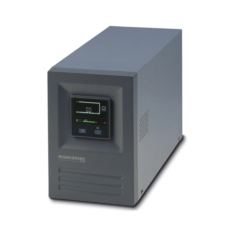 UPS Socomec "ITYS", Online, Tower, 800 W, fara AVR, IEC x 4, LED, back-up 1 - 10 min. "ITY-E-TW010B" (timbru verde 11 lei)