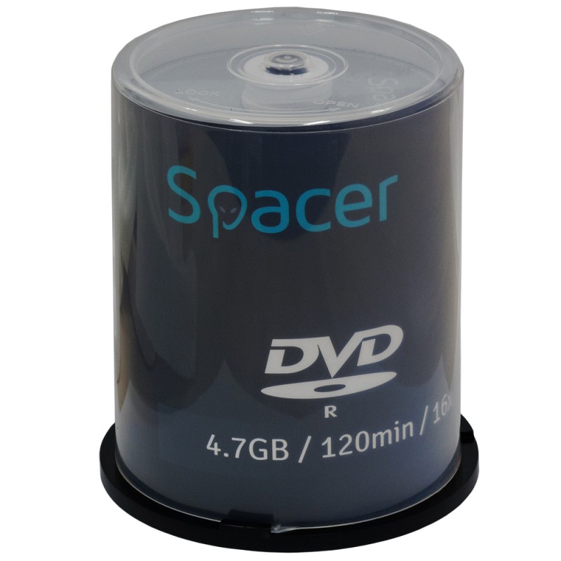 DVD-R SPACER  4.7GB, 120min, viteza 16x, 100 buc, spindle, "DVDR100"