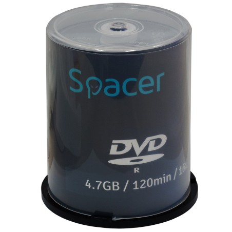 DVD-R SPACER  4.7GB, 120min, viteza 16x, 100 buc, spindle, "DVDR100"