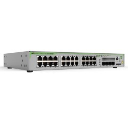 SWITCH Allied Telesis, Gigabit x 24, SFP x 4, managed, rackabil, carcasa metalica, "AT-GS970M/28-50" (timbru verde 2 lei)