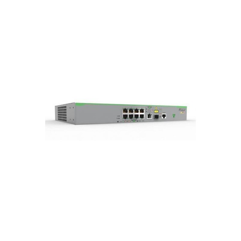 SWITCH Allied Telesis, 10/100 x 8 | Gigabit x 1, SFP x 1, managed, rackabil, carcasa metalica, "AT-FS980M/9-50" (timbru verde 2 