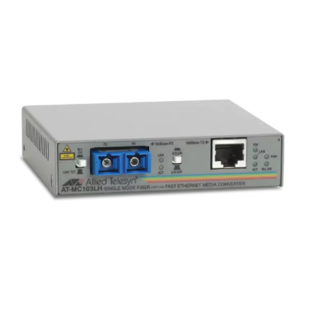 Media Converter [AT-MC103SC/FS3-20], 100TX (RJ-45) to 100FX SC single-mode (min.15 km - max.75 km) "990-01755-20"
