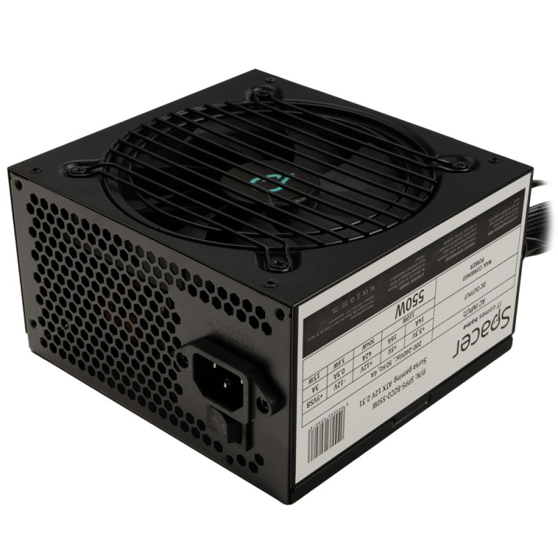 SURSA SPACER BZCO-550 80+ Bronze compatible, 550w, fan 120mm, MB (20+4) x1, CPU (4+4) x2, PCI-E (6+2) x2, SATA x6, Molex x3, *re