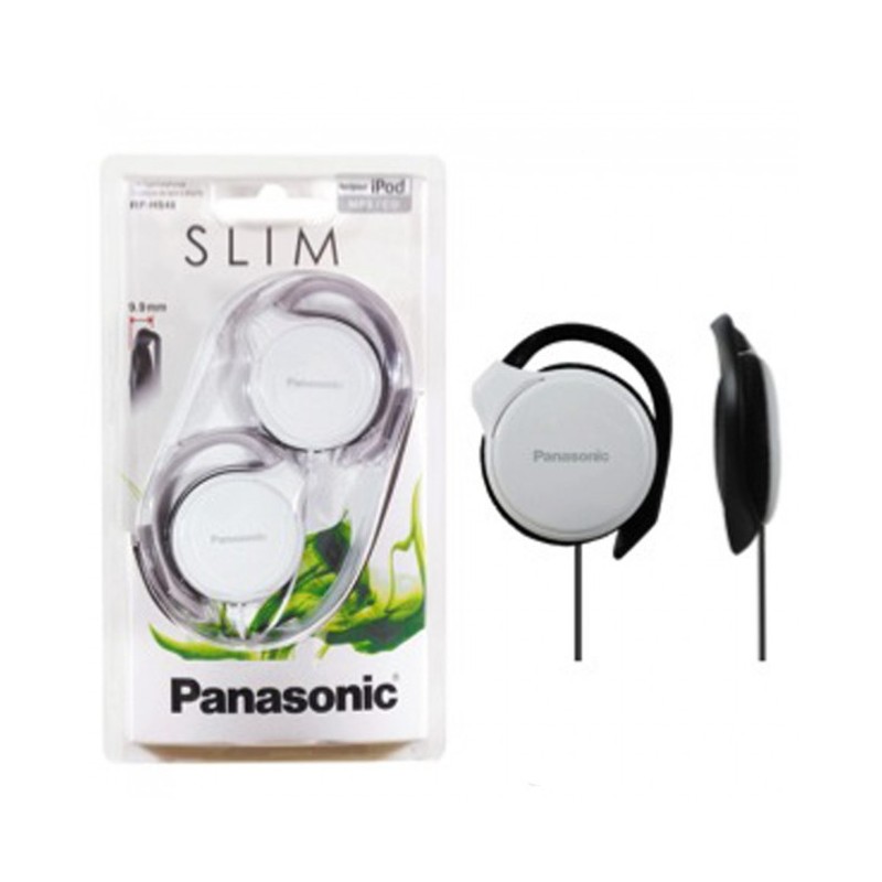 CASTI Panasonic , pt. smartphone, cu fir, clip, microfon nu, conectare prin Jack 3.5 mm, alb, "RP-HS46E-W" (timbru verde 0.18 le