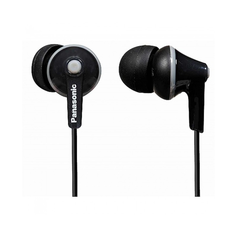 range 6Hz - 24kHz, 16W, 104dB/mW, closed type headphones, length of cord 1.2m, 3 sizes of silicone earphones "RP-HJE125E-K" (tim