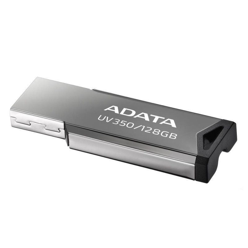 MEMORIE USB ADATA 128 GB, USB 3.2 gen 1, clasica, carcasa metalica, argintiu, "AUV350-128G-RBK" (timbru verde 0.03 lei)