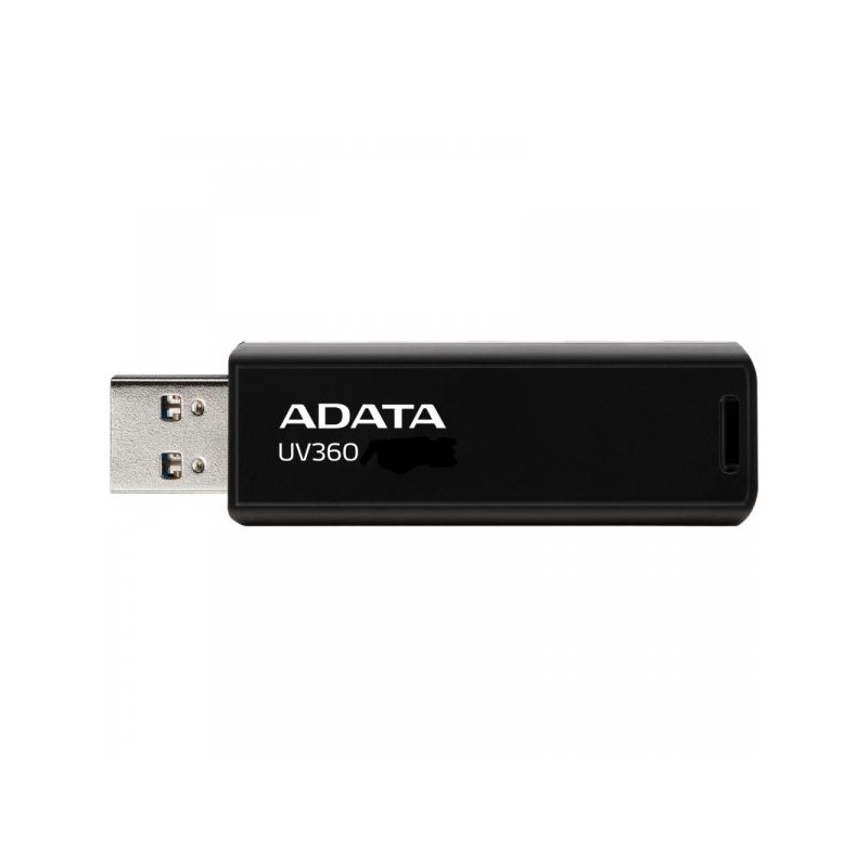 MEMORIE USB ADATA 32 GB, USB 3.2 gen 1, retractabila, carcasa metalica, negru, "AUV360-32G-RBK" (timbru verde 0.03 lei)