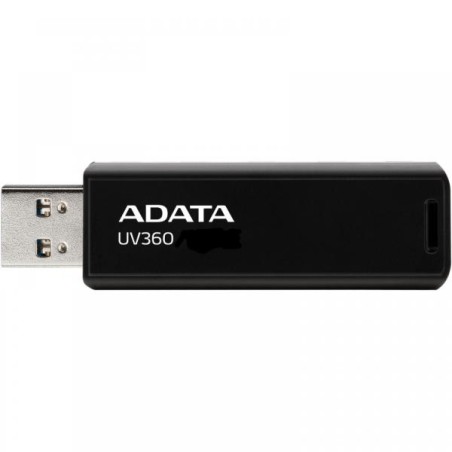 MEMORIE USB ADATA 32 GB, USB 3.2 gen 1, retractabila, carcasa metalica, negru, "AUV360-32G-RBK" (timbru verde 0.03 lei)