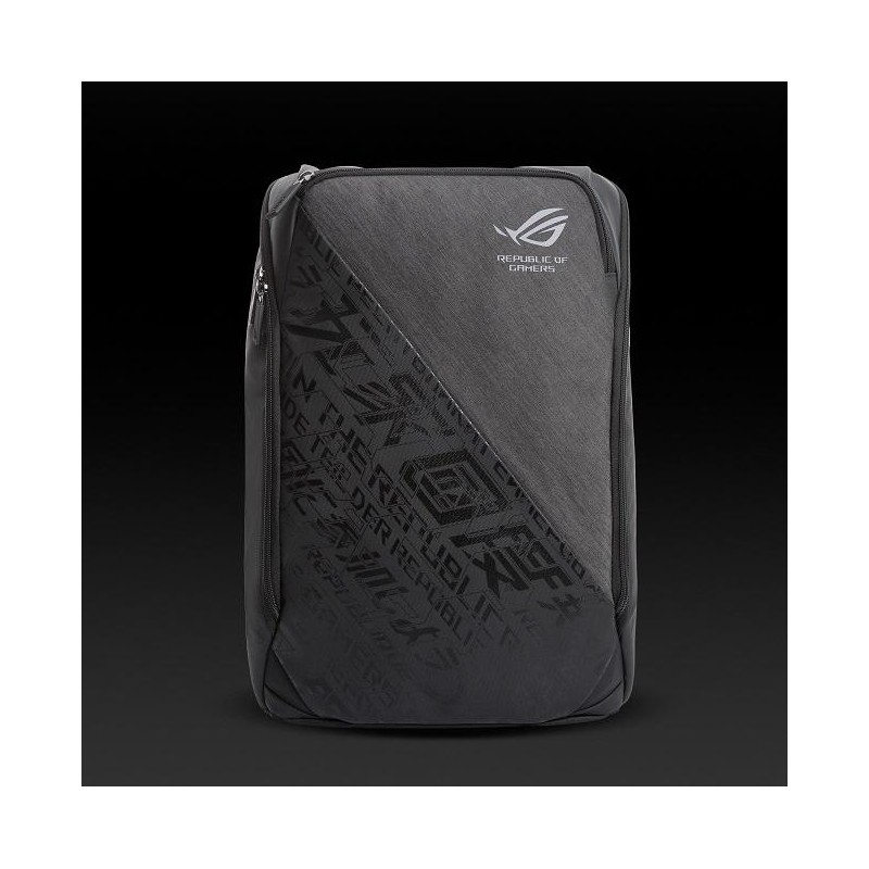 RUCSAC ASUS, pt. notebook de max 15.6 inch, 1 compartiment, fara buzunare, 720 g, poliester, gri, "90XB0510-BBP000"
