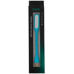 LAMPA LED USB pentru notebook, SPACER, blue, "SPL-LED-BL" (timbru verde 0.18 lei)