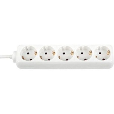 PRELUNGITOR Bachmann, Schuko x 5, conectare prin Schuko (T), cablu 5 m, fara protectie, alb, "B3812525" (timbru verde 0.18 lei)