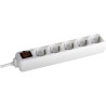 PRELUNGITOR Bachmann, Schuko x 5, conectare prin Schuko (T), cablu 1.5 m, fara protectie, alb, "BM-3812545" (timbru verde 0.18 l