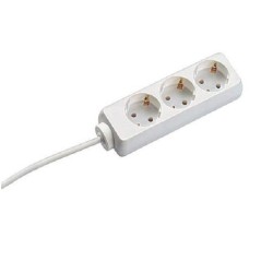 PRELUNGITOR Bachmann, Schuko x 3, conectare prin Schuko (T), cablu 5 m, fara protectie, alb, "BM-3842025" (timbru verde 0.18 lei