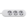 PRELUNGITOR Bachmann, Schuko x 3, conectare prin Schuko (T), cablu 3 m, fara protectie, alb, "BM-387.271R" (timbru verde 0.18 le